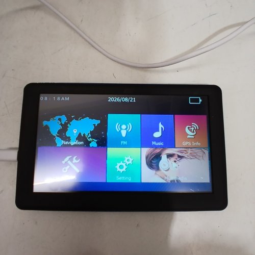 CAR & TRUCK GPS NAVIGATOR WITH OFFLINE BUILT IN GPS CHIP, 800×480 HD DISPLAY, SAFETY ALERTS, 8GB MEMORY, DASHBOARD MOUNT INCLUDED -7" - BLACK (MODEL: J715) image 2