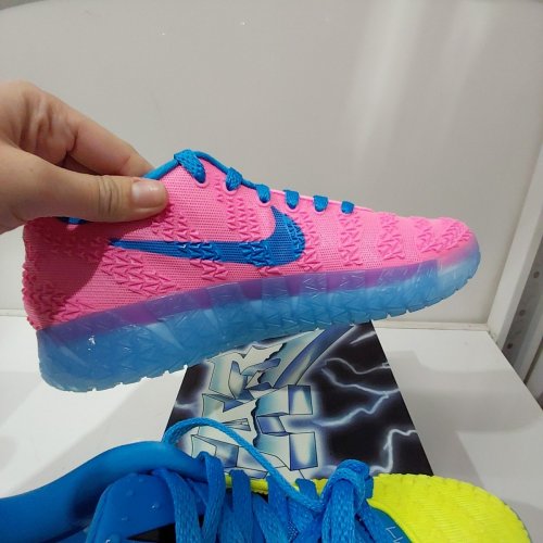MEN'S NIKE JA 3 X KOOL AID BASKETBALL SHOES - 8.5 - LEMON VENOM / LIGHT GREEN SPARK / PINK BEAM / LIGHT PHOTO BLUE (STYLE: IW1159-700) image 9