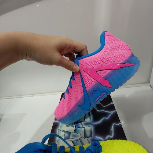 MEN'S NIKE JA 3 X KOOL AID BASKETBALL SHOES - 8.5 - LEMON VENOM / LIGHT GREEN SPARK / PINK BEAM / LIGHT PHOTO BLUE (STYLE: IW1159-700) image 10