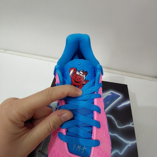MEN'S NIKE JA 3 X KOOL AID BASKETBALL SHOES - 8.5 - LEMON VENOM / LIGHT GREEN SPARK / PINK BEAM / LIGHT PHOTO BLUE (STYLE: IW1159-700) image 11
