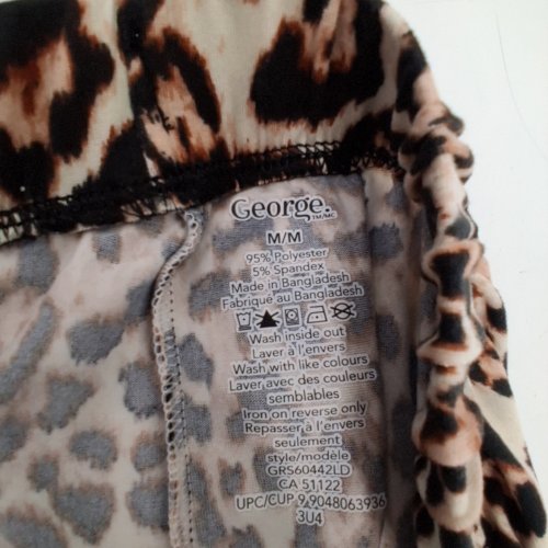 WOMEN'S GEORGE PAJAMA PANTS - MEDIUM - LEOPARD PRINT (STYLE: GRS60442LD) image 3