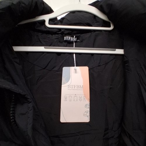 WOMEN'S BTFBM QUILTED HOODED SLEEVELESS PUFFER VEST - XXL - BLACK (STYLE: BT508) image 4