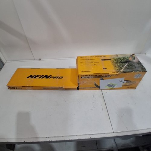 HEINPRO CORDLESS HEDGE TRIMMER *TOOL ONLY* - COMPATIBLE WITH DEWALT 20V MAX BATTERY - 22" BLADE - YELLOW/BLACK (MODEL: HP-2052TT) image 4