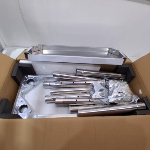3 ADJUSTABLE HEIGHT LEVELS 4 WHEELS HEAVY DUTY FOOD PREP WORKTABLE - 30" X 12" X 34" - 700 LBS LOAD CAP - STAINLESS STEEL image 2