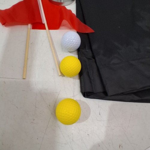 SAGSEWFUL GOLF PUTTING GAME SET WITH FRONT BORDER & CARRY BAG - 120" X 17.8" - GREEN (MODEL: AO-BYFV-8HF8) image 5