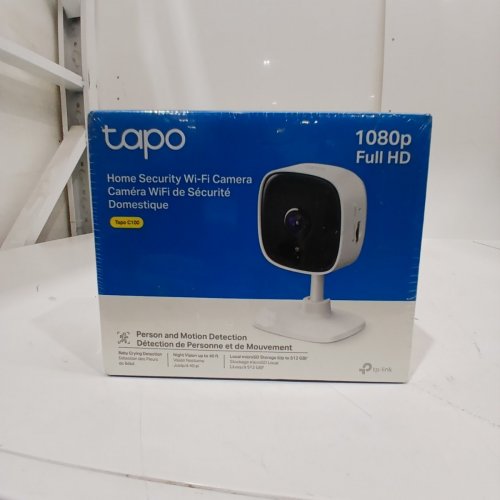 TP-LINK TAPO SMART HOME SECURITY WIFI CAMERA - 2.4GHZ WI-FI CONNECTION REQUIRED - 1080P FHD - UP TO 30FT NIGHT VISION, UP TO 128GB MICRO SD CARD SLOT - WORKS WITH ALEXA AND GOOGLE - (MODEL: TAPO C100) image 2