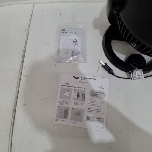 DREO PORTABLE TABLE TOP AIR CIRCULATOR FAN - 9" ROUND - 70FT TONG FLOW - 28DB LOW NOISE - 3 SPEED - 120° ADJUSTABLE TILT - BLACK (MODEL: DR-HAF002) image 4