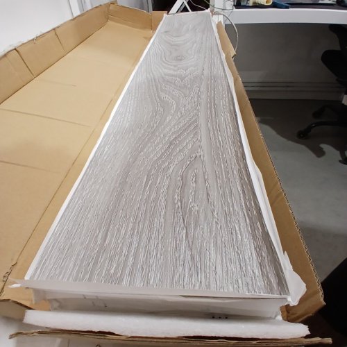 35PK ART3D PEEL AND STICK DIY SELF-ADHESIVE WATERPROOF INDOOR VINYL FLOORING - 6" X 36" - LIGHT GREY image 3
