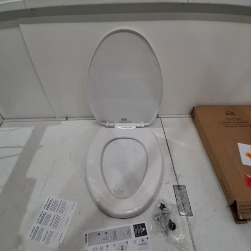 BEMIS SLOW CLOSE ELONGATED TOILET SEAT - WHITE (MODEL: 7300SLEC 000) image 3