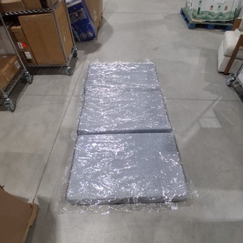 MULTIPURPOSE FOLDING MEMORY FOAM MATTRESS WITH WASHABLE COVER - 6" TWIN - GREY image 2