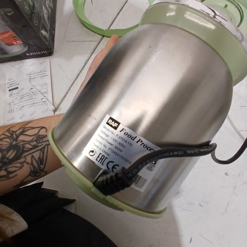 RAF POWERFUL FOOD PROCESSOR - 5.0L - 300W - GREEN/STAINLESS STEEL - (MODEL:R.97014-110) image 3