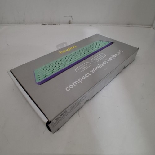 HEYDAY COMPACT WIRELESS MEMBRANE KEYBOARD WITH USB RECEIVER AND BLUETOOTH - 60% SIZE - SPRING TEAL image 2