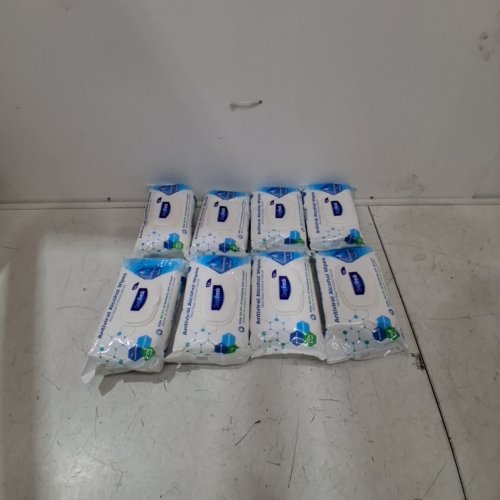 8PK DEEPFRESH ANTIVIRAL ALCOHOL WIPES - 56 WIPES EACH image 2