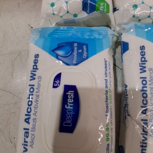 8PK DEEPFRESH ANTIVIRAL ALCOHOL WIPES - 56 WIPES EACH image 3