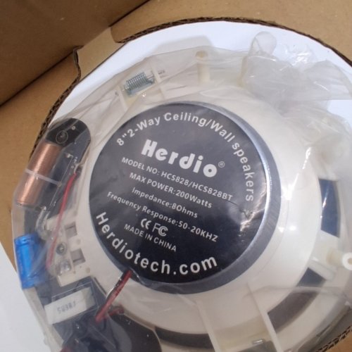 4PK HERDIO IN WALL IN CEILING SPEAKERS - 8" 800 WATTS - WHITE image 4