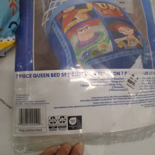 7PC KIDS JAY FRANCO BED SET - TOY STORY 5 - FULL - BLUE / MULTICOLOR (MODEL: AJF44551) image 2