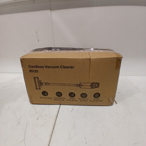 CORDLESS VACUUM CLEANER WITH POWERFUL SUCTION AND ATTACHMENTS - 22V - GREY/PURPLE - (MODEL:RV20) image 6