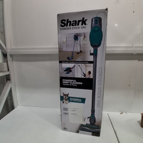 SHARK ULTRA LIGHTWEIGHT CORDED STICK VACUUM WITH EASY EMPTY CANISTER - 120V - GREEN/GREY (MODEL: CS110EMC) image 7
