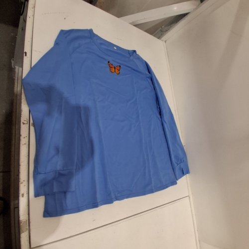 BUTTERFLY LONG SLEEVE SHIRT - 4XL - BLUE image 2
