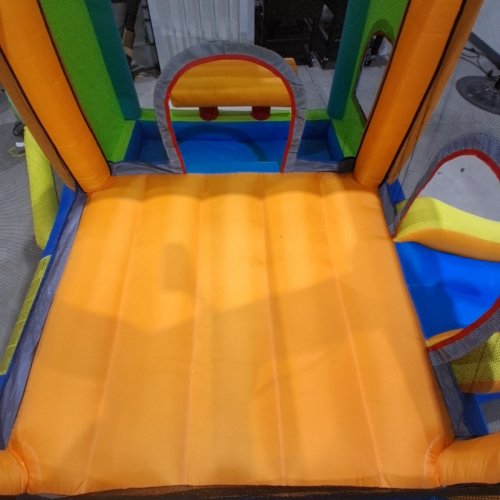 FBSPORT INFLATABLE BOUNCE CASTLE HOUSE WITH 480W BLOWER - 115" X 97" X 70" - BLUE, YELLOW, ORANGE AND MULTICOLOUR (MODEL: HY-2401) image 11