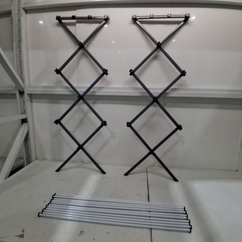 HONEY-CAN-DO COLLAPSIBLE CLOTHES DRYING RACK - 29" X 14" X 42" - GREY/WHITE (MODEL: DRY-09065) image 2