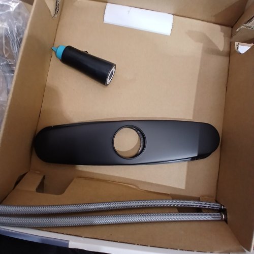 MOEN ADLER ONE HANDLE HIGH ARC PULLDOWN KITCHEN FAUCET - MATTE BLACK (MODEL: 87233BL) image 5
