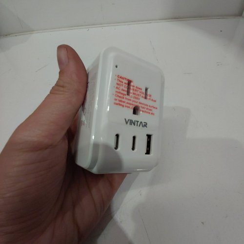 VINTAR FOLDABLE TRAVEL ADAPTER - US TO JAPAN - WHITE (MODEL: USC1-3A-2CU) image 3