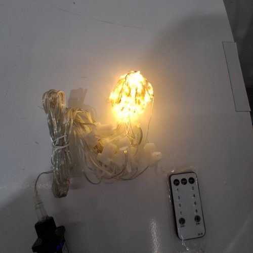 CURTAIN LIGHTS WITH HOOKS - 10FT - WARM WHITE LIGHT image 2