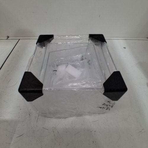 6PC ACRYLIC BUFFET NESTING CUBE BOXES WITH HOLLOW BOTTOMS DISPLAY RISERS - ASSORTED SIZES - CLEAR image 2