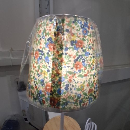 SMALL DESK LAMP WITH SOLID WOOD FABRIC AND USB CONNECTOR - MULTICOLOR (MODEL: USB-YZD) image 2