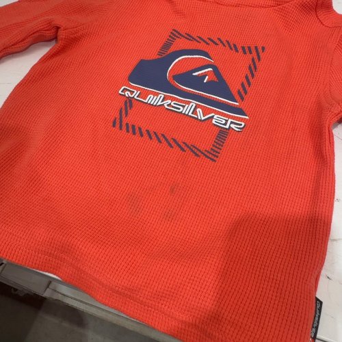 BOY'S QUIKSILVER LONG SLEEVE THERMAL HOODIE - SIZE 3 - ORANGE (STYLE:1206340) image 4