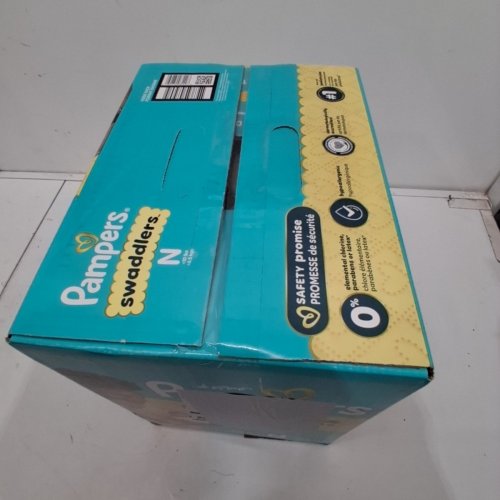 136PK PAMPERS SWADDLERS SKIN SAFE DISPOSABLE DIAPERS - NEWBORN image 3
