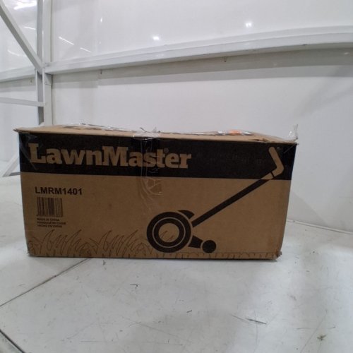 LAWNMASTER PUSH REEL LAWN MOWER - 14" - BLACK/ORANGE (MODEL: LMRM1401) image 5