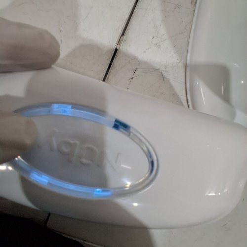 NUBY MY REAL POTTY TRAINING TOILET WITH FLUSH SOUND BUTTON & WIPE DISPENSER - WHITE (MODEL:‎76503CS4/5376503) image 2