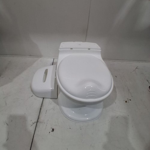 NUBY MY REAL POTTY TRAINING TOILET WITH FLUSH SOUND BUTTON & WIPE DISPENSER - WHITE (MODEL:‎76503CS4/5376503) image 3