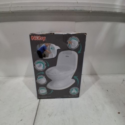 NUBY MY REAL POTTY TRAINING TOILET WITH FLUSH SOUND BUTTON & WIPE DISPENSER - WHITE (MODEL:‎76503CS4/5376503) image 6