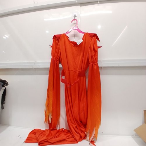 2PC WOMEN'S PARTYHOLIC FIERY DEMONESS COSTUME DRESS AND HEADBAND - MEDIUM (8-10) - RED image 2