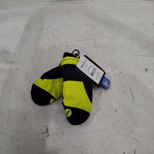 IGLOOS BOY'S TODDLER WATERPROOF BARRIER SKI MITTENS - 2T-4T - BLACK/YELLOW image 2