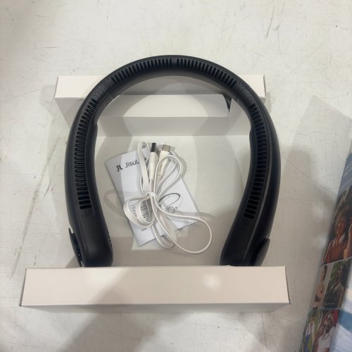 JISULIFE PORTABLE BLADELESS NECK FAN - BLACK image 3
