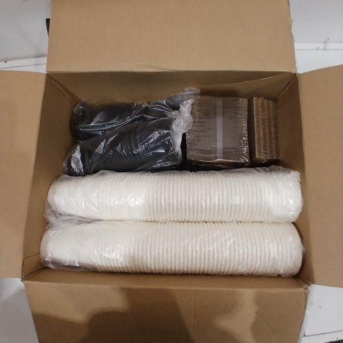 200PK CHARVOUNT DISPOSABLE COFFEE CUPS WITH LIDS - 12 OZ image 3