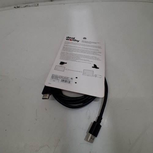 DEALWORTHY DISPLAYPORT TO HDMI CABLE - 6FT - BLACK image 3