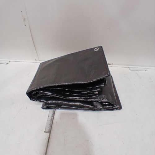 GENERAL PURPOSE BLACK TARP - 10FT X 12FT image 2