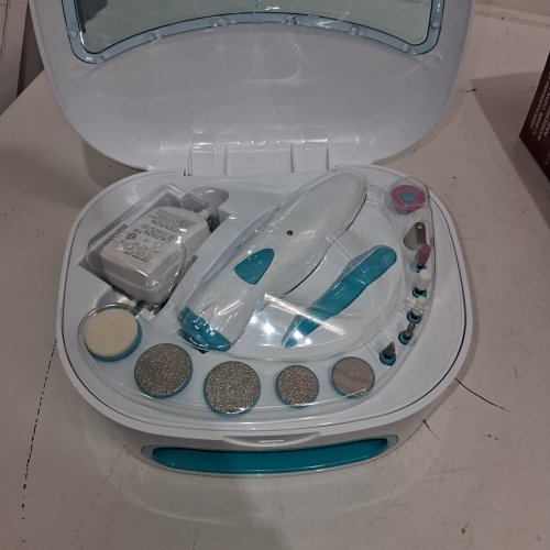 16PC KISS POWER FILE AND NAIL DRYER ALL-IN-ONE NAIL CARE KIT WITH RECHARGEABLE HANDLE - MULTI COLOURED (MODEL: 2464N) image 3