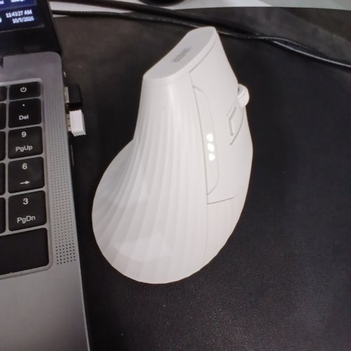 UINEER ERGONOMIC BLUETOOTH WIRELESS RECHARGABLE VERTICAL MOUSE - WHITE (MODEL: A06P) image 2