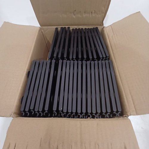 65PK PLASTIC INTERLOCKING GARDEN BORDER FENCE - 34FT - BLACK image 2