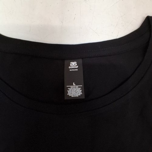 MEN'S AS COLOUR BARNARD SLEEVELESS TANK TOP - LARGE - BLACK (STYLE: BARNARD) image 2
