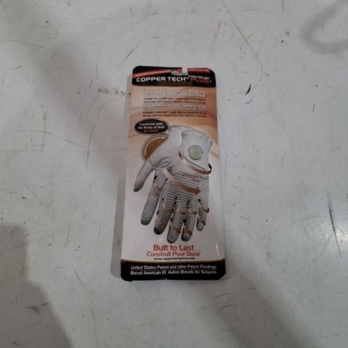 WOMEN'S COPPER TECH PLUS FORM-FIT GOLF PAIN RELIEF ALL WEATHER GLOVE - OSFM - WHITE image 3