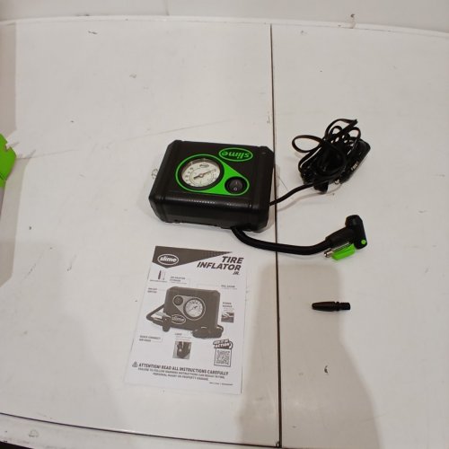 SLIME TIRE INFLATOR JR. - 12 V - GREEN / BLACK (MODEL: 40023) image 3