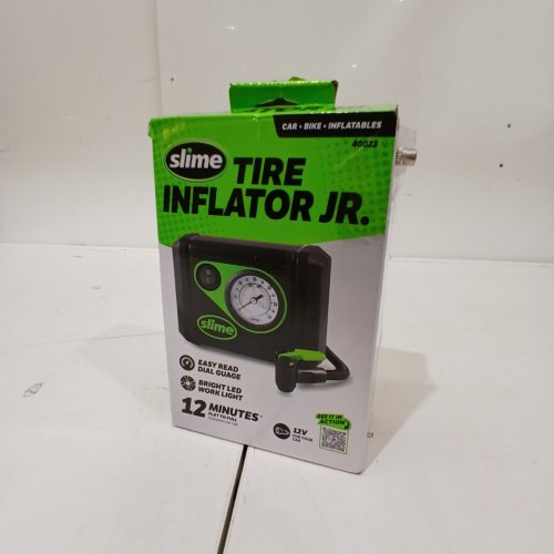 SLIME TIRE INFLATOR JR. - 12 V - GREEN / BLACK (MODEL: 40023) image 4