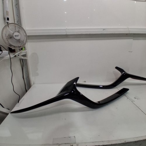 2PC AUTOMOTIVE FRONT RIGHT AND LEFT LOWER MOLDING - FITS VARIOUS MAZDA MODELS - BLACK image 4
